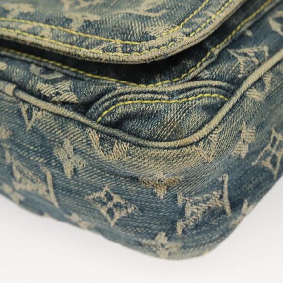 LOUIS VUITTON Monogram Denim Camera Bag Shoulder Bag Blue M95348 - Picture 14 of 16